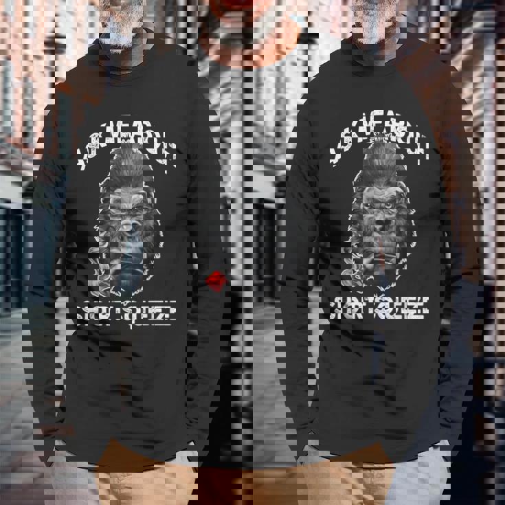 Ask Me Abouthortqueezetonk Ape 長袖Tシャツ 高齢者への贈り物