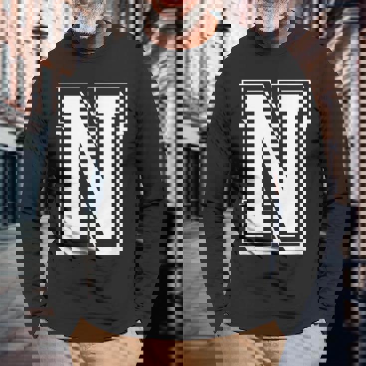 Best Friendshipseven Letters N From Friends 長袖Tシャツ 高齢者への贈り物