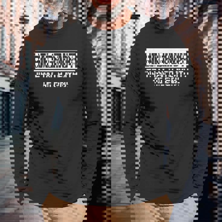 Bmx Grandpa The Man The Myth The Legend 長袖Tシャツ 高齢者への贈り物