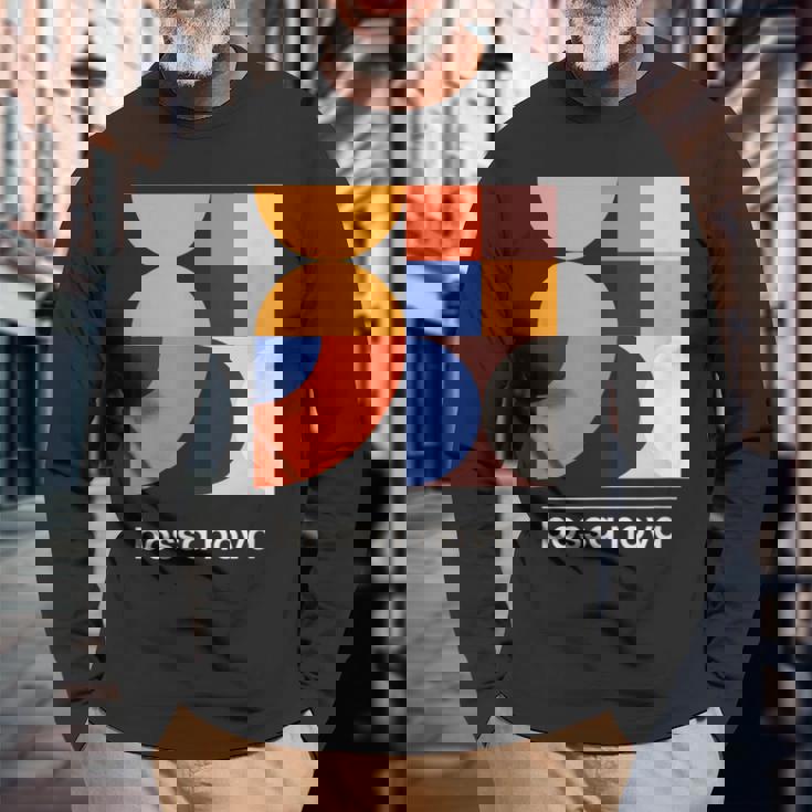 Bossa Nova ブラジル ジャズミュージック ヴィンテージモダンデザインtシャツ 長袖Tシャツ 高齢者への贈り物