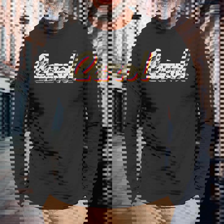 Carol アイデア レトロ ファーストネーム ヴィンテージ キャロル 長袖Tシャツ 高齢者への贈り物