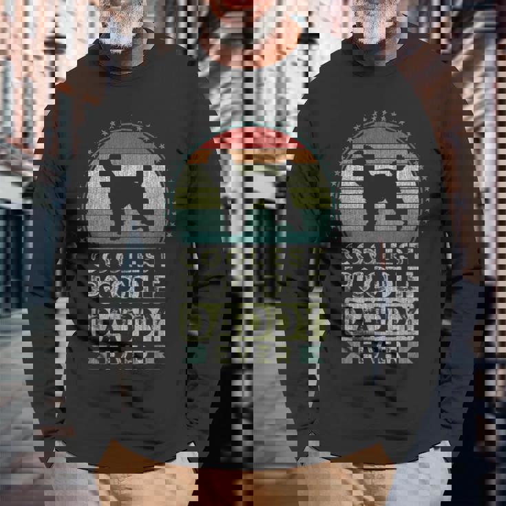 Coolest Poodle Daddy Ever Father's Day Dad 長袖Tシャツ 高齢者への贈り物