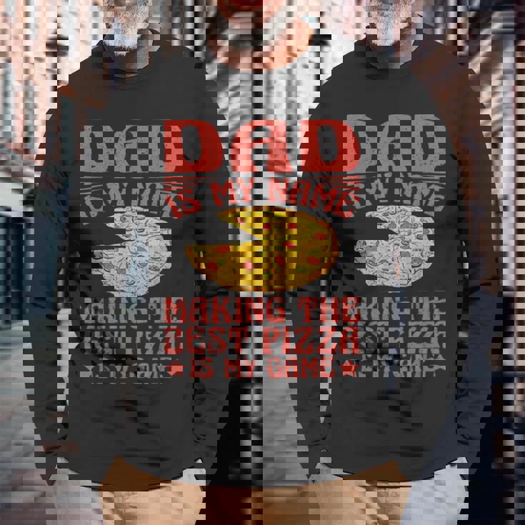 Dad Best Pizza Is My Game ピザ作り 長袖Tシャツ 高齢者への贈り物