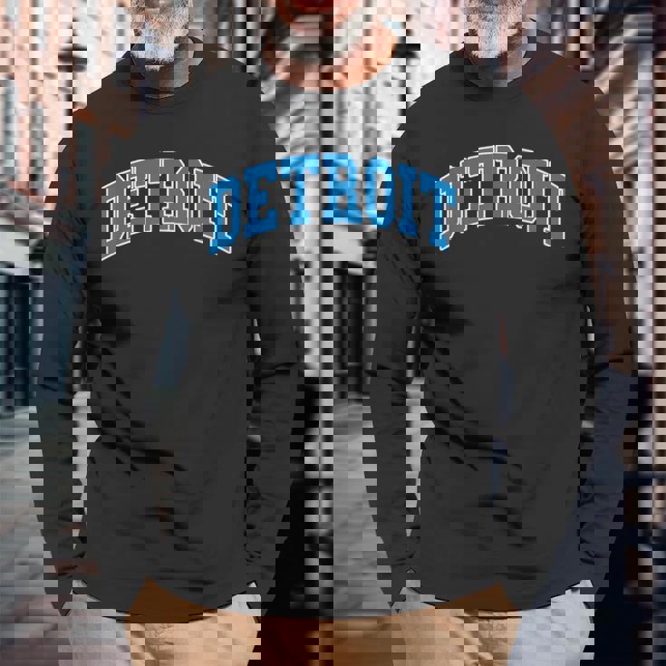Detroit Throwback Classic 長袖Tシャツ 高齢者への贈り物