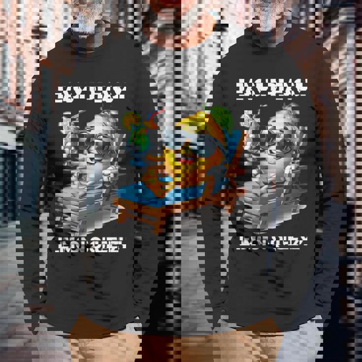 Easy Peasy レモンスクイーズ 長袖tシャツ 長袖Tシャツ 高齢者への贈り物