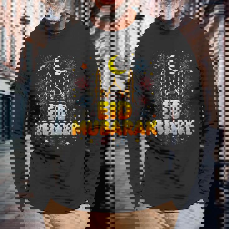 Eid Mubarak 長袖Tシャツ 高齢者への贈り物