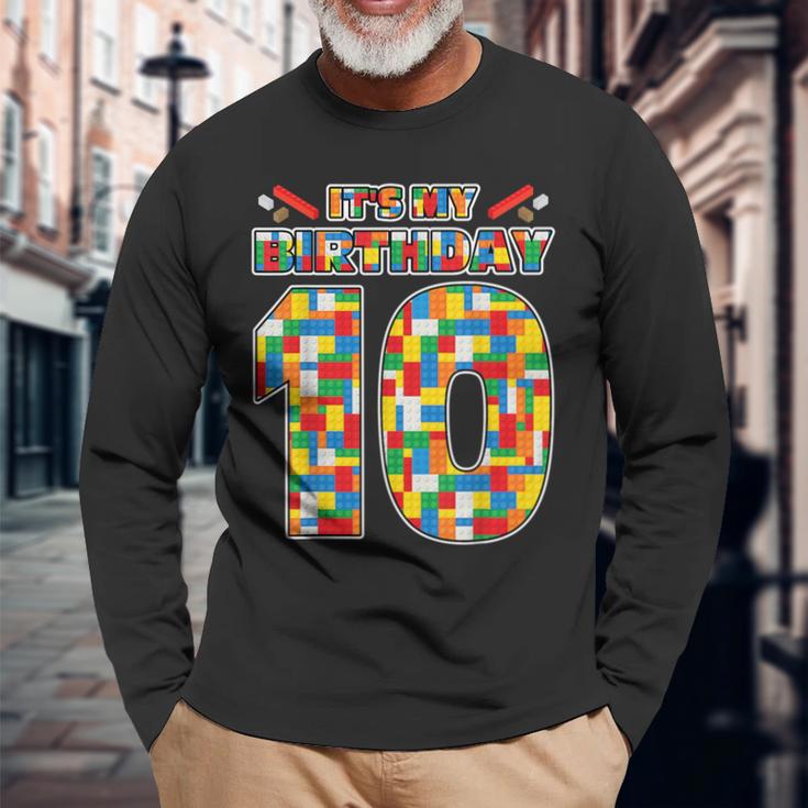 Es Mi Cumpleaños Número 10 10 Cumpleaños Camiseta de manga larga Regalos para ancianos