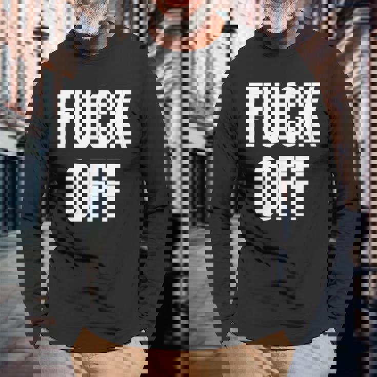 Fack Off – デザイン – Fuck Off 長袖Tシャツ 高齢者への贈り物