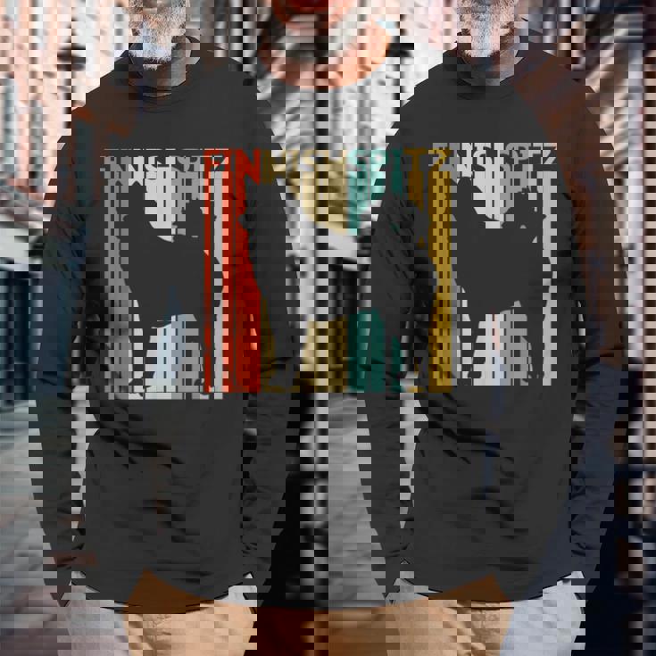 Finnishpitz フィニッシュ・スピッツ 長袖Tシャツ 高齢者への贈り物