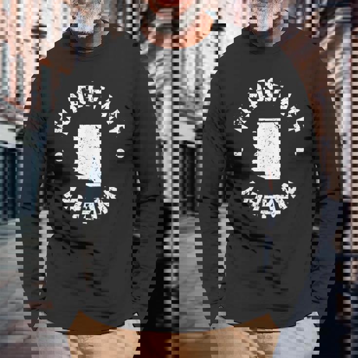 Flagstaff アリゾナギフト Az City 長袖Tシャツ 高齢者への贈り物