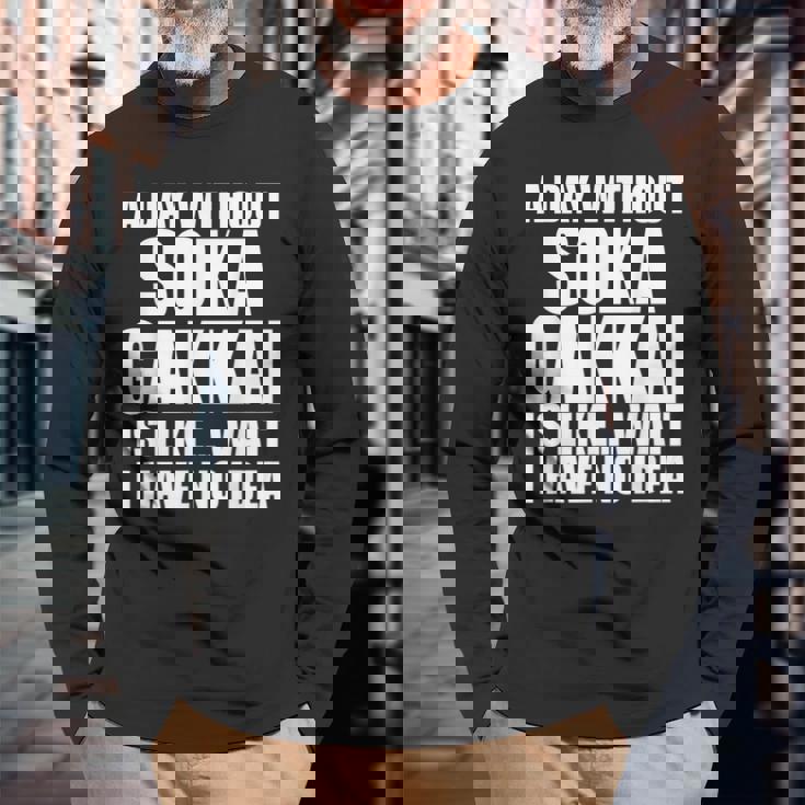 oka Gakkai For Practitioners Ofoka Gakkai 長袖Tシャツ 高齢者への贈り物