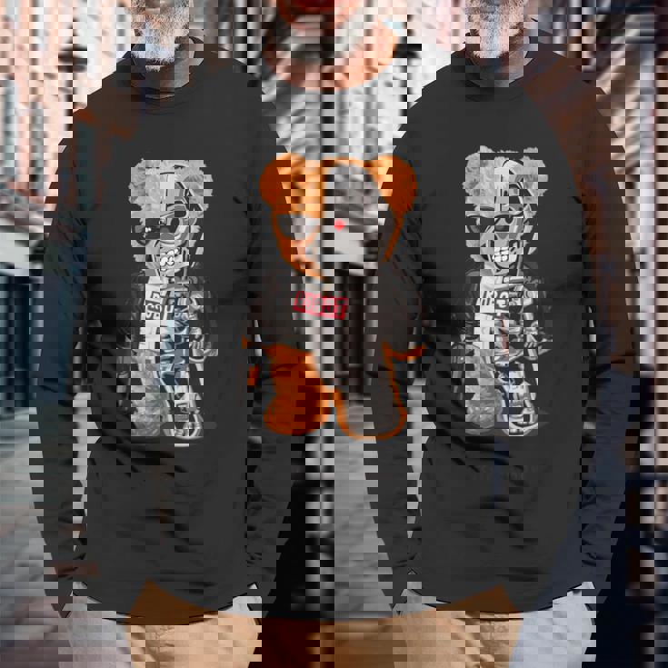 Future Is Now テディベアロボット 長袖Tシャツ 高齢者への贈り物