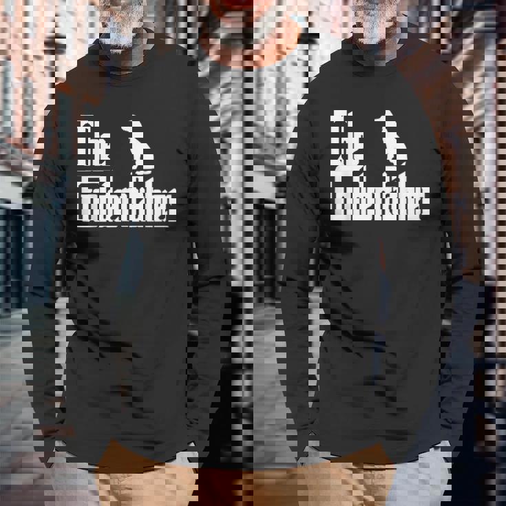 The Goldenfather ファニーゴールデンレトリバー お父さんシャツ メンズギフト 長袖Tシャツ 高齢者への贈り物