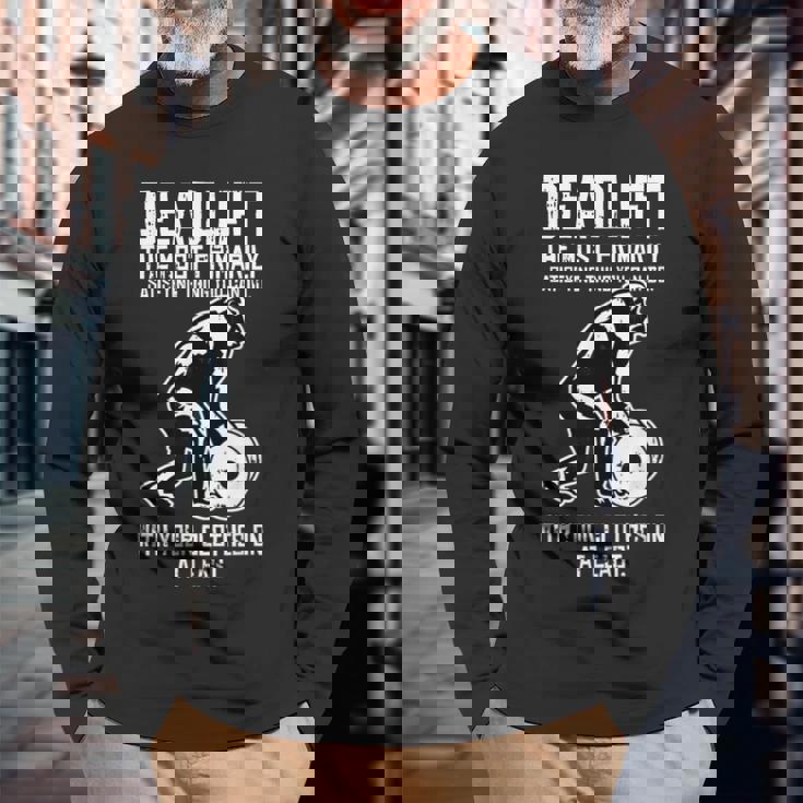 Gorilla Lifting Fitness ファニーデッドリフト ジム ワークアウト 長袖Tシャツ 高齢者への贈り物