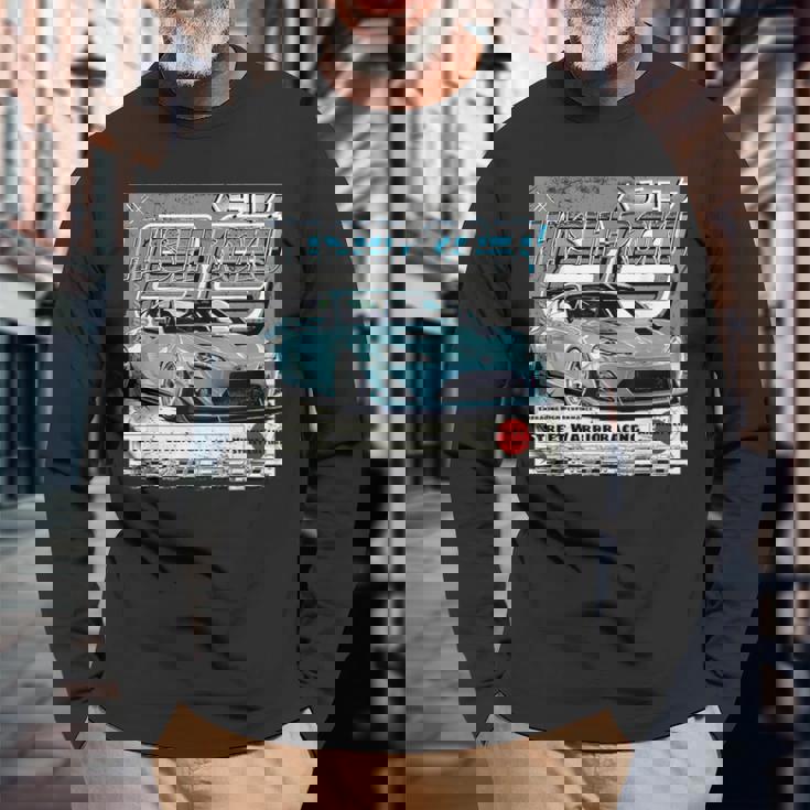 Hashi-Rokuオーセンティックjdmストリートスタイル 長袖Tシャツ 高齢者への贈り物