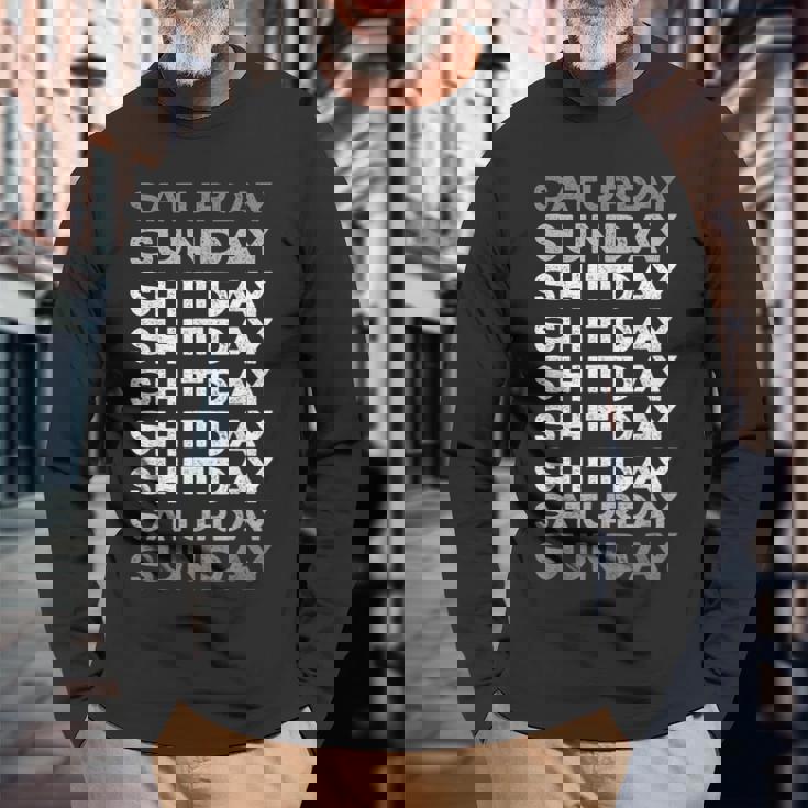 Weekend I Weekendhitday 長袖Tシャツ 高齢者への贈り物