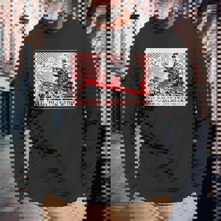 How You Like Me 毛沢東共産主義中国宣伝ポスター 長袖Tシャツ 高齢者への贈り物