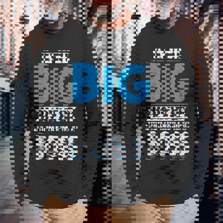 I'm The Big Brother Makes Me The Boss Pregnancy 長袖Tシャツ 高齢者への贈り物