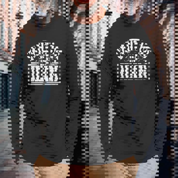 I'm Not Fat I'm Bulking Cheat Day ワークアウト ジム フィットネス 長袖Tシャツ 高齢者への贈り物