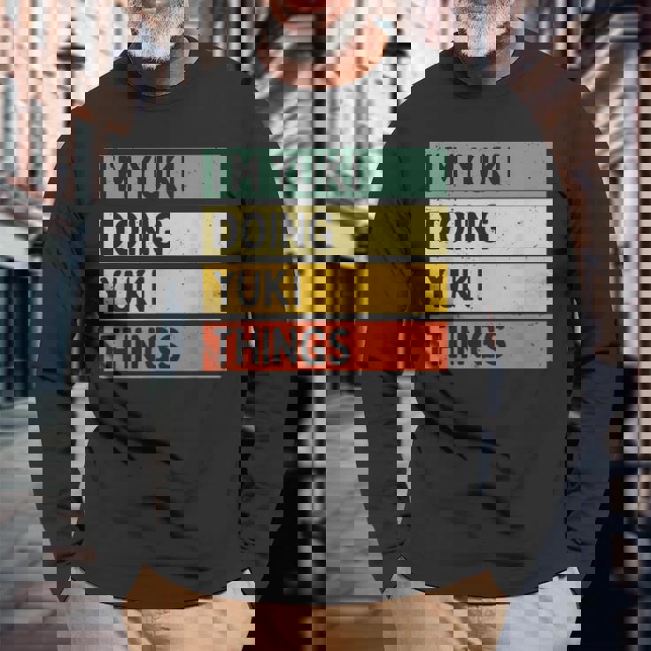 I'm Yuki Doing Yukiシングス 面白い 名言 長袖Tシャツ 高齢者への贈り物