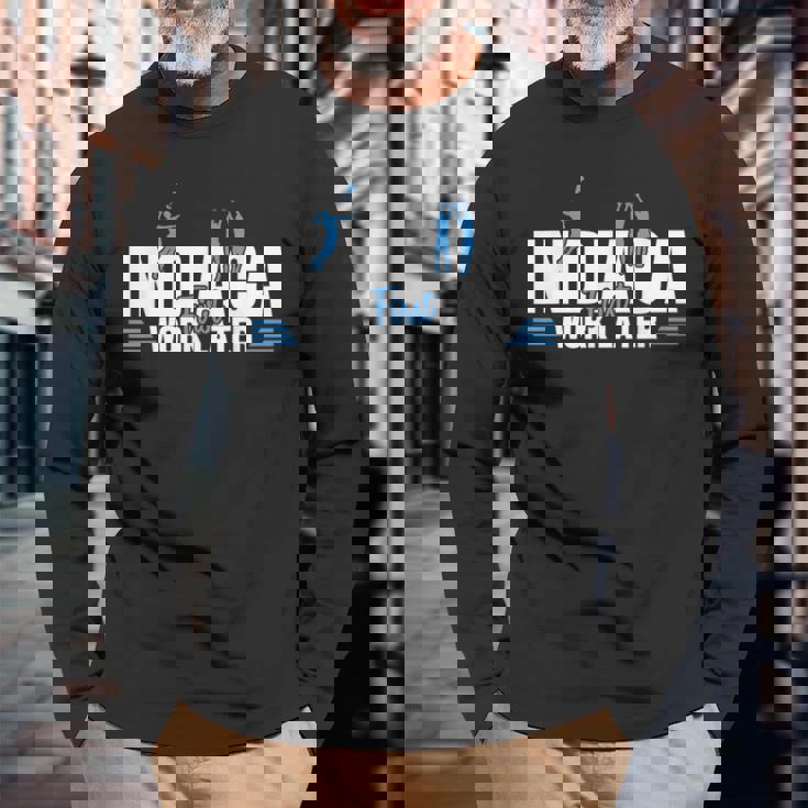 Indiaca First Work Later Handhuttlecock Peteca Indiaca 長袖Tシャツ 高齢者への贈り物