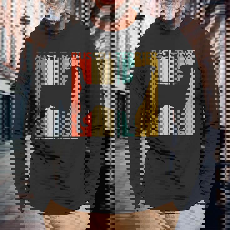 Jack Russell Terrier ジャック・ラッセル・テリア 長袖Tシャツ 高齢者への贈り物