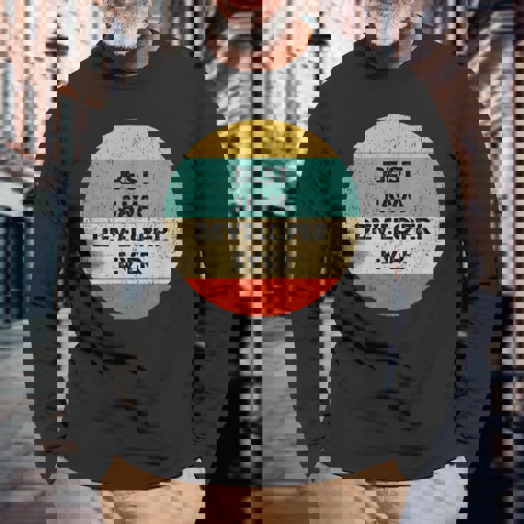 Javaデベロッパーシャツ 長袖Tシャツ 高齢者への贈り物