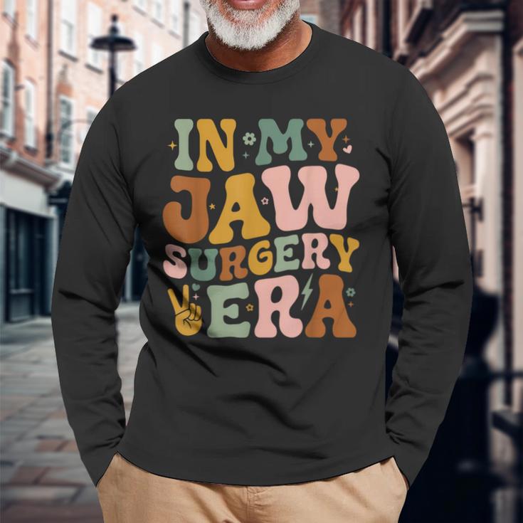 In My Jaw Surgery Era Broken Jaw Surgery Recovery Long Sleeve T-Shirt Gifts for Old Men