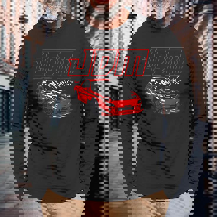 Jdm ドリフトカーロータリーレジェンド 長袖Tシャツ 高齢者への贈り物