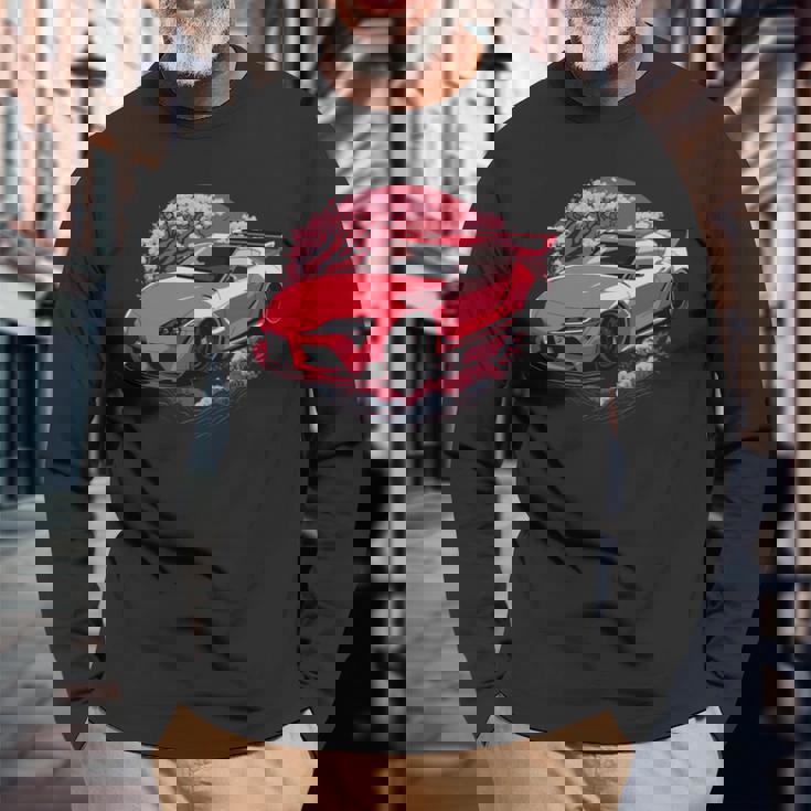 Jdmupra Mk5 Gr 桜 2Jz スタンスグラフィックtシャツ 長袖tシャツ 長袖Tシャツ 高齢者への贈り物