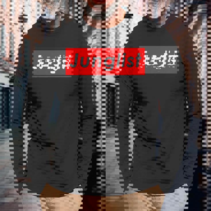 Junglist Movement Drum And Bass Music For Junglist 長袖Tシャツ 高齢者への贈り物