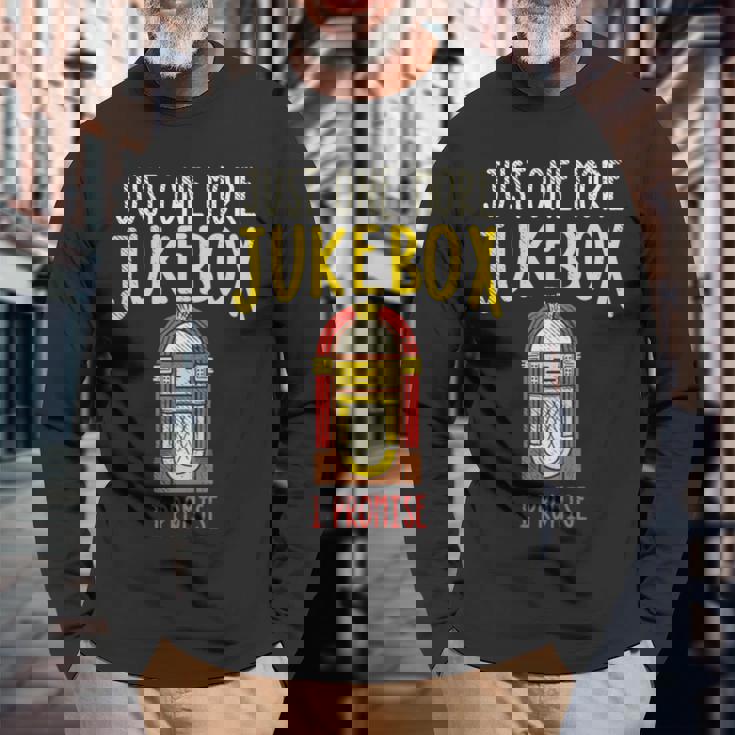 Just One More ジュークボックス I Promise 長袖tシャツ 長袖Tシャツ 高齢者への贈り物
