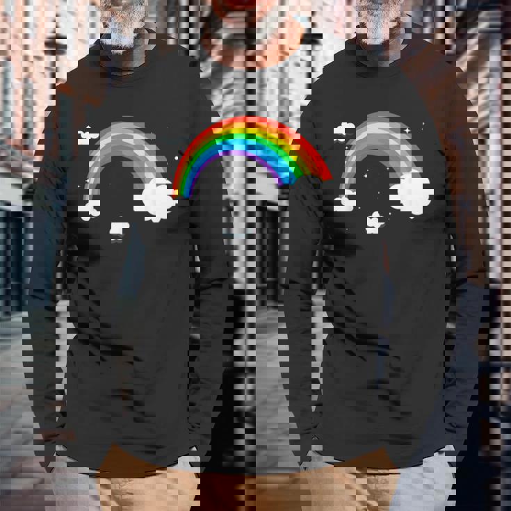 Lgbtプライドレインボー 長袖Tシャツ 高齢者への贈り物