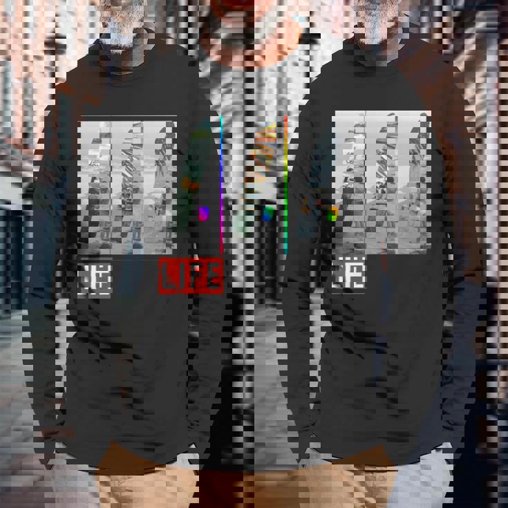 Life Picture Collection _Urfers 02 長袖tシャツ 長袖Tシャツ 高齢者への贈り物