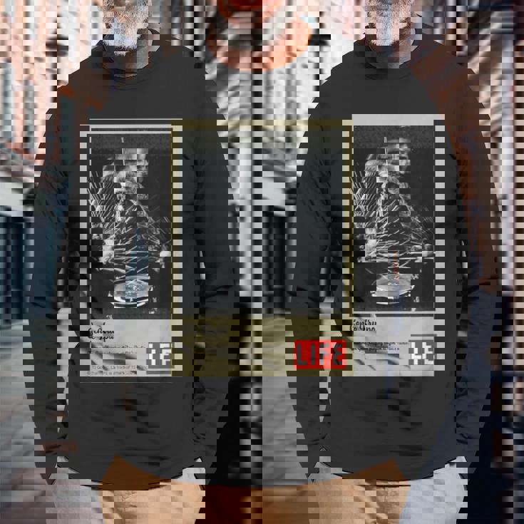 Life Picture Collection ジーン クルーパ ／ ドラマー（1） 長袖Tシャツ 高齢者への贈り物