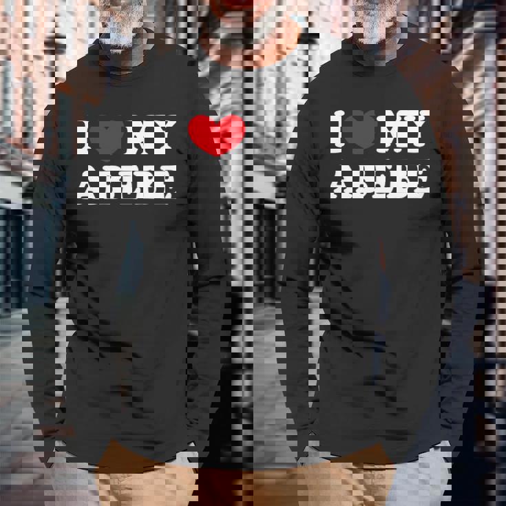 I Love My Abebe アイ・ラブ・マイ・アベベ 長袖tシャツ 長袖Tシャツ 高齢者への贈り物