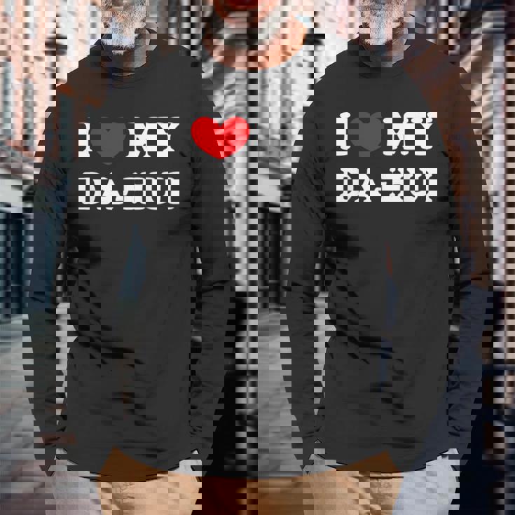 I Love My Da-Hui 私はダフイを愛しています 長袖Tシャツ 高齢者への贈り物