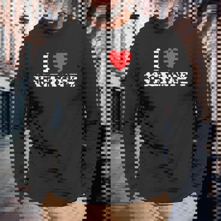 I Love ハート シュランツ ドイツテクノ Edm フェスティバル ダブステップ 長袖Tシャツ 高齢者への贈り物