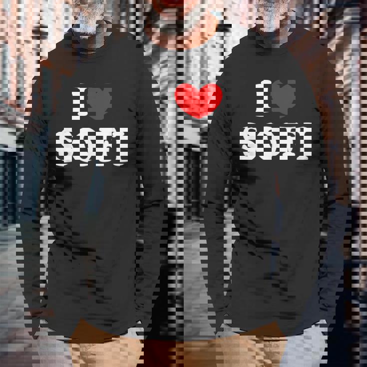 I Loveofi 私は愛するofi 長袖Tシャツ 高齢者への贈り物