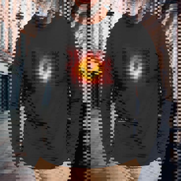 M87 射手座 ブラックホール ファーストフォトtシャツ 長袖Tシャツ 高齢者への贈り物