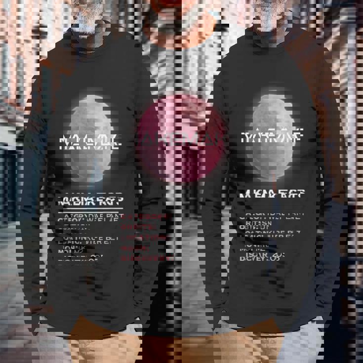 Makemake Facts 準惑星宇宙天文学愛好家 長袖Tシャツ 高齢者への贈り物