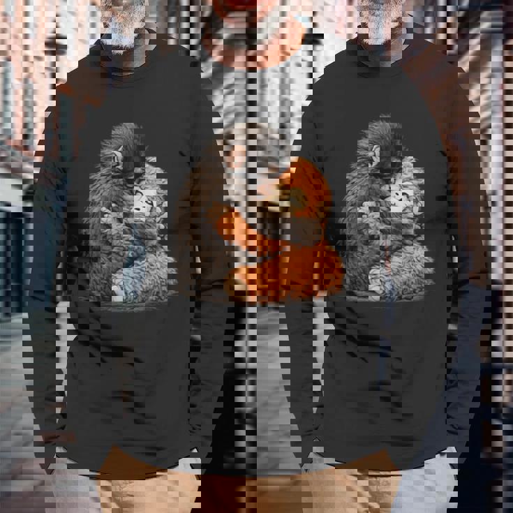 Monkey Team Punch 長袖Tシャツ 高齢者への贈り物