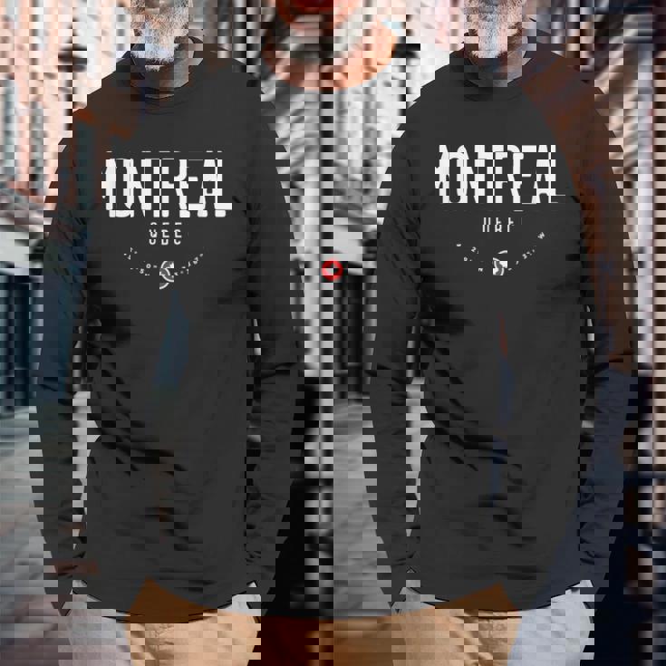 Montreal Quebec Canada 長袖Tシャツ 高齢者への贈り物