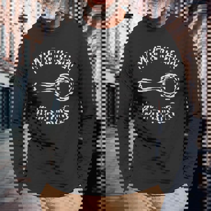 My Kitchen My Rules Foodie Chef Cookギフト メンズ レディース キッズ 長袖Tシャツ 高齢者への贈り物