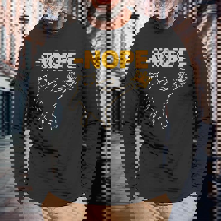 No Kings In America レトロ エッジの効いた抗議 長袖Tシャツ 高齢者への贈り物