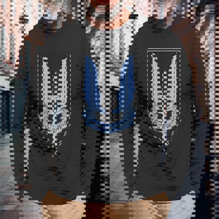 Nzsas ニュージーランド特殊部隊 航空連隊 バックプリント 長袖Tシャツ 高齢者への贈り物