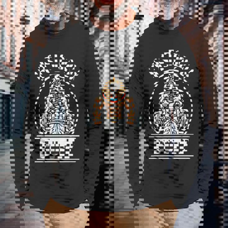 Ra 古代エジプトの歴史バフ担当者 面白い歴史 長袖tシャツ 長袖Tシャツ 高齢者への贈り物