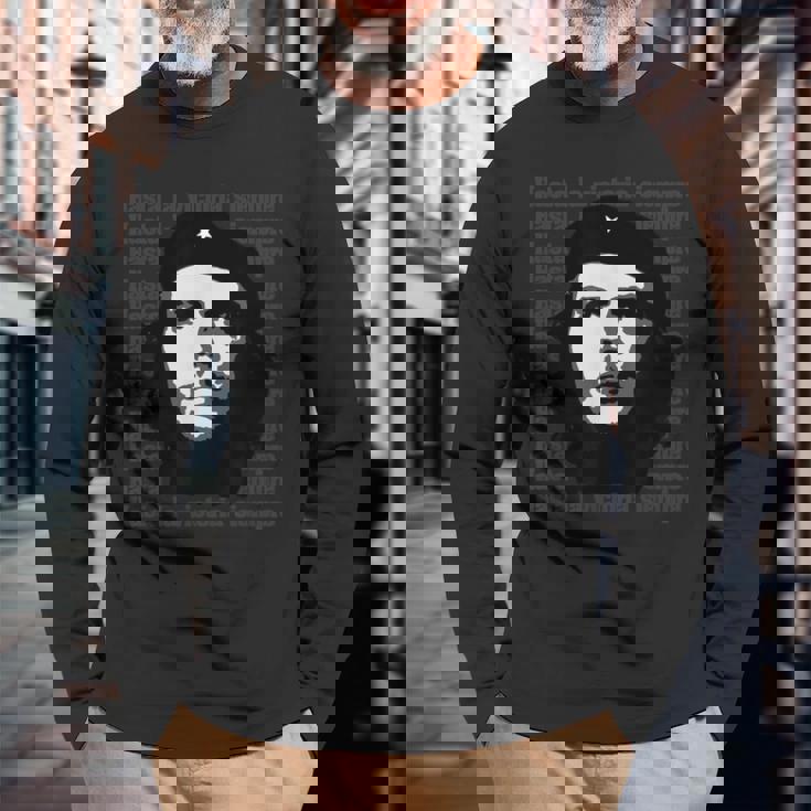 Rebel キューバシャツ ゲリラレボリューション チェゲバラ 長袖Tシャツ 高齢者への贈り物