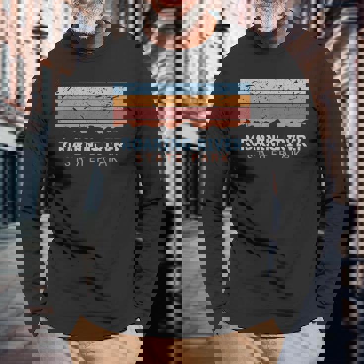 Roaring Rivertate Park ミズーリ州立公園 レトロ クール 長袖Tシャツ 高齢者への贈り物