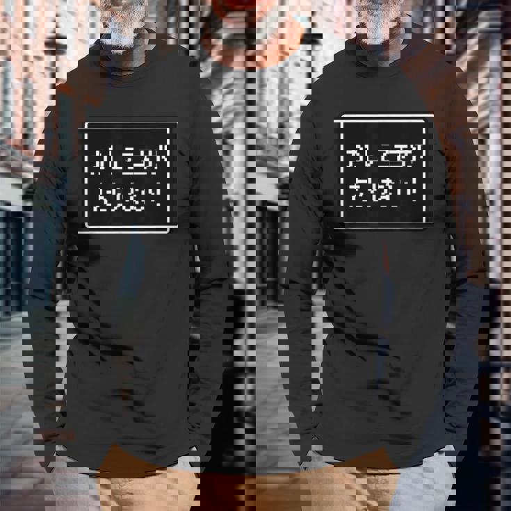 Rpg 風 パロディ『かしこさが たりない！』足りないゲーム【Gamers ゲーマーズ】ドット レトロ 文字 面白い 長袖Tシャツ 高齢者への贈り物